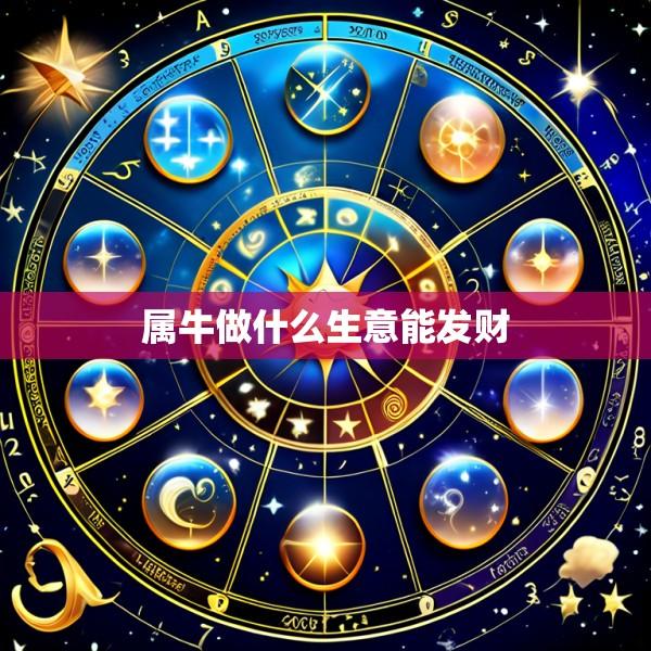 属牛做什么生意能发财