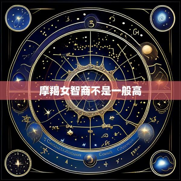 摩羯女智商不是一般高