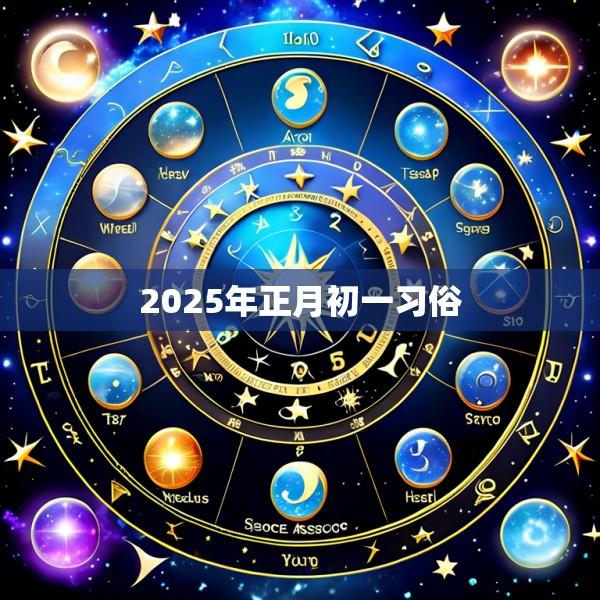 2025年正月初一习俗