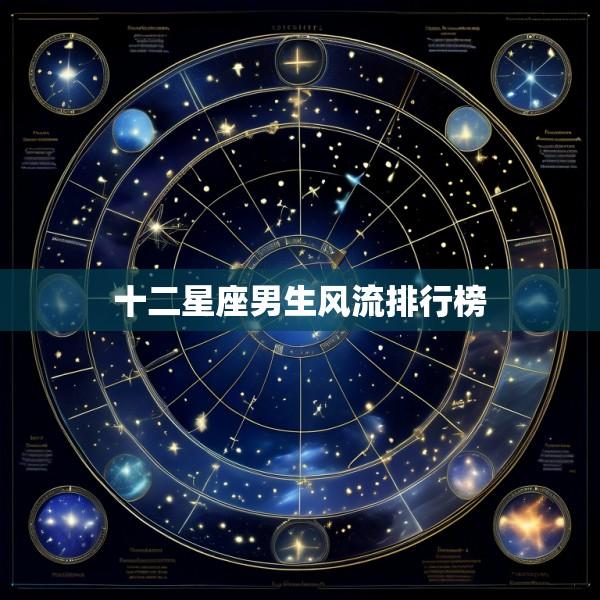 十二星座男生风流排行榜