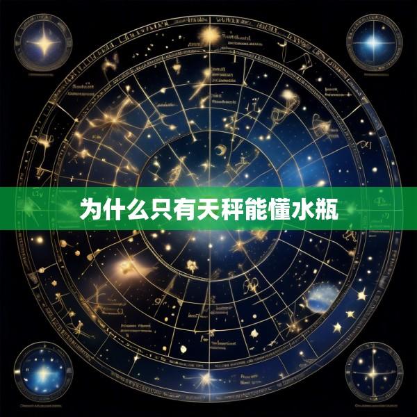为什么只有天秤能懂水瓶