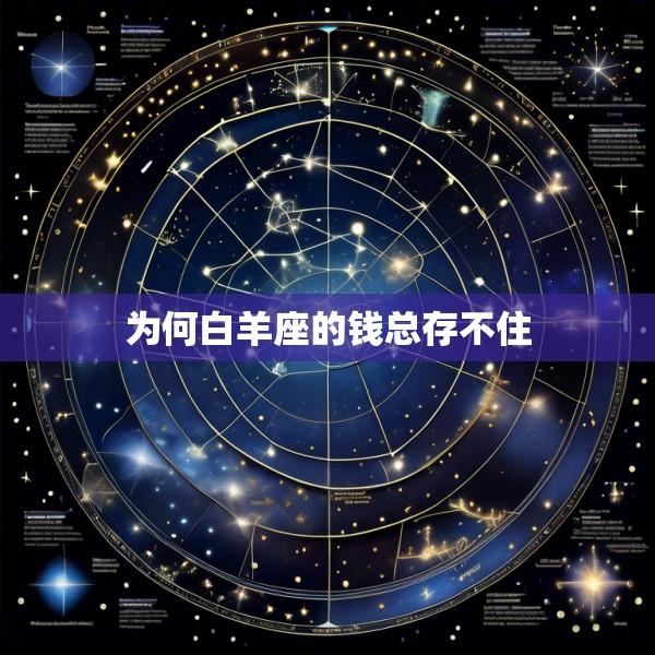 为何白羊座的钱总存不住
