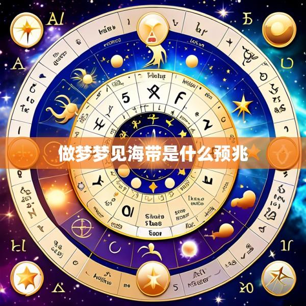 做梦梦见海带是什么预兆