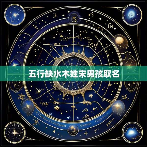 五行缺水木姓宋男孩取名