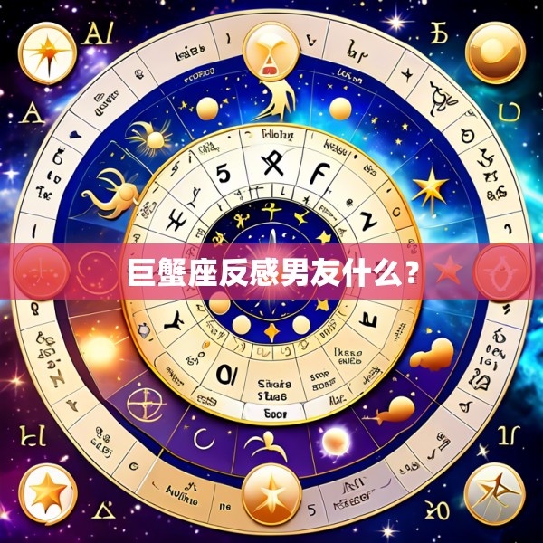 巨蟹座反感男友什么？