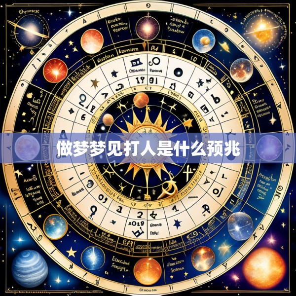 做梦梦见打人是什么预兆