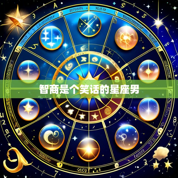 智商是个笑话的星座男