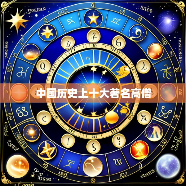 中国历史上十大著名高僧