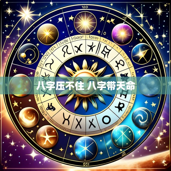 八字压不住 八字带天命
