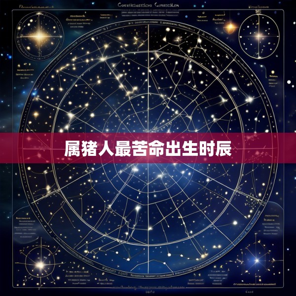 属猪人最苦命出生时辰