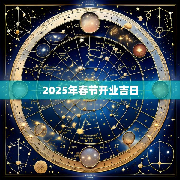 2025年春节开业吉日