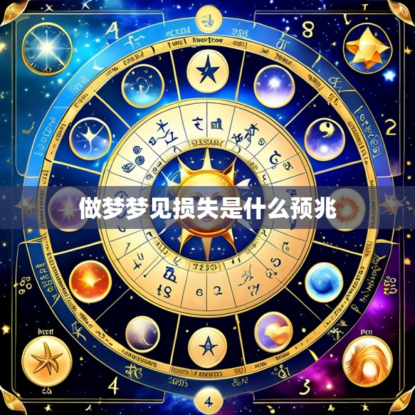 做梦梦见损失是什么预兆