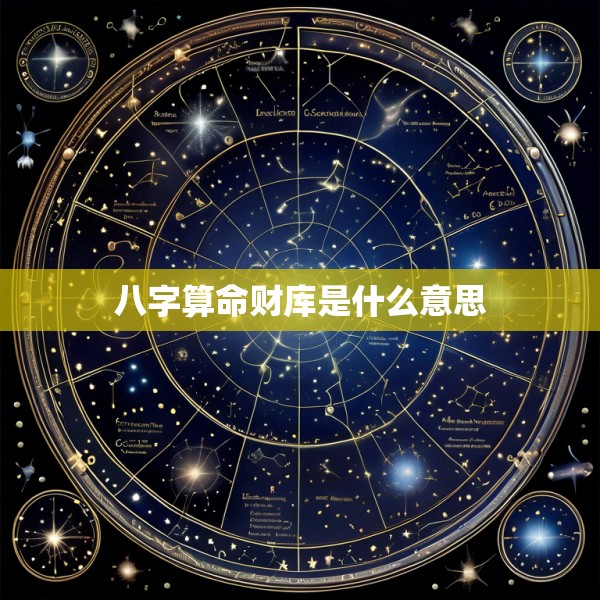 八字算命财库是什么意思