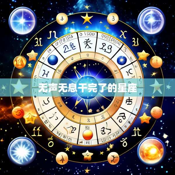 无声无息干完了的星座