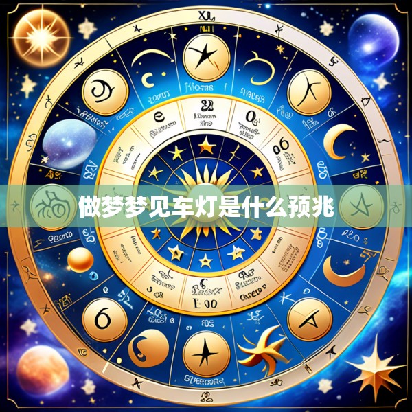 做梦梦见车灯是什么预兆