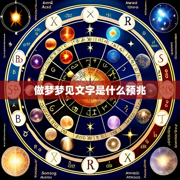 做梦梦见文字是什么预兆