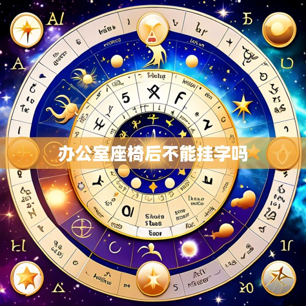 办公室座椅后不能挂字吗