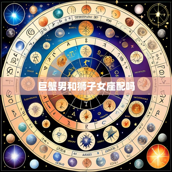 巨蟹男和狮子女座配吗