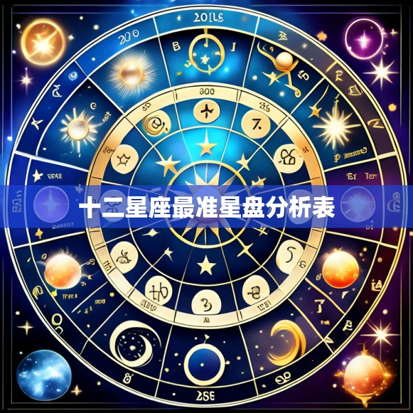 十二星座最准星盘分析表