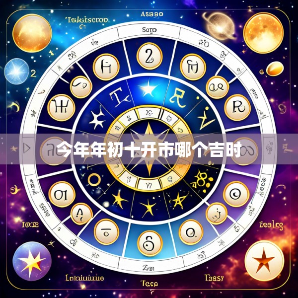 今年年初十开市哪个吉时
