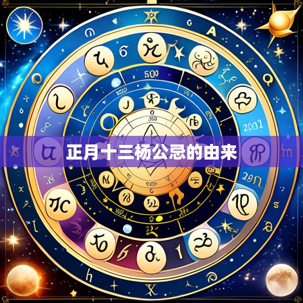 正月十三杨公忌的由来