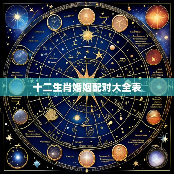 十二生肖婚姻配对大全表