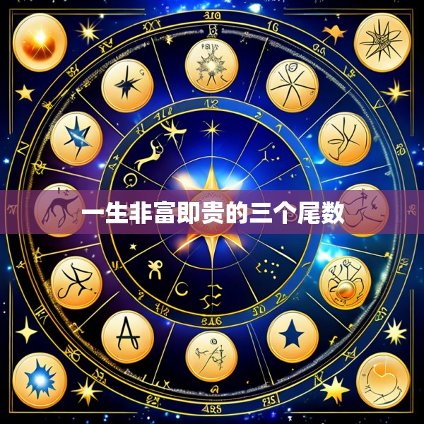 一生非富即贵的三个尾数