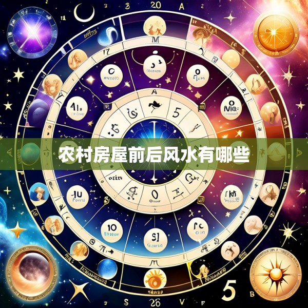 农村房屋前后风水有哪些