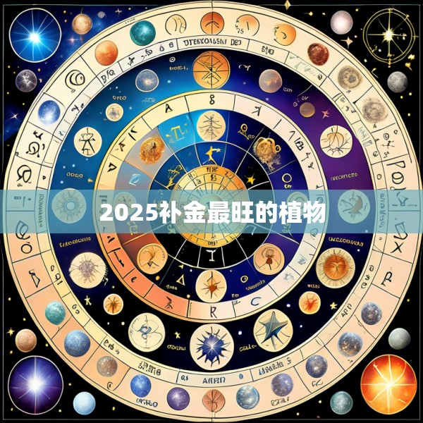 2025补金最旺的植物
