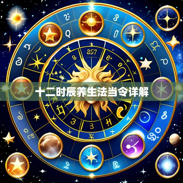 十二时辰养生法当令详解
