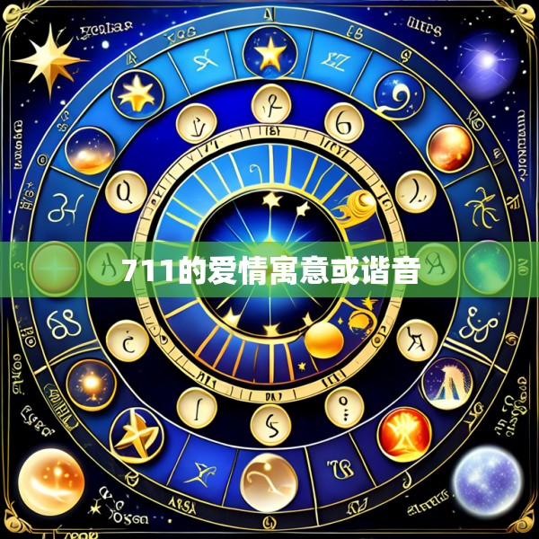711的爱情寓意或谐音