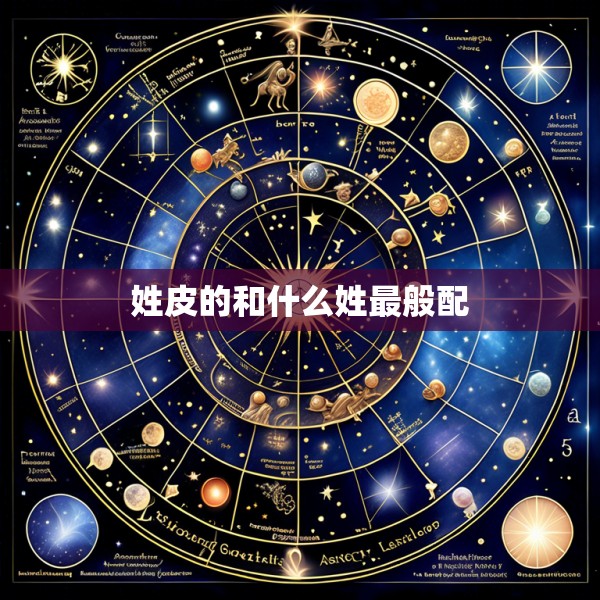 姓皮的和什么姓最般配