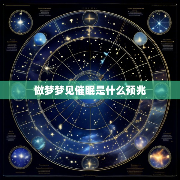做梦梦见催眠是什么预兆