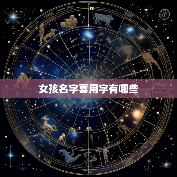 女孩名字喜用字有哪些