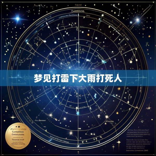 梦见打雷下大雨打死人