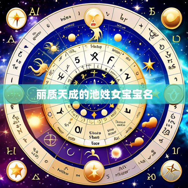 丽质天成的池姓女宝宝名