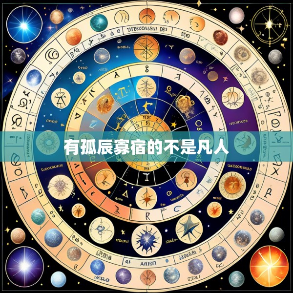 有孤辰寡宿的不是凡人