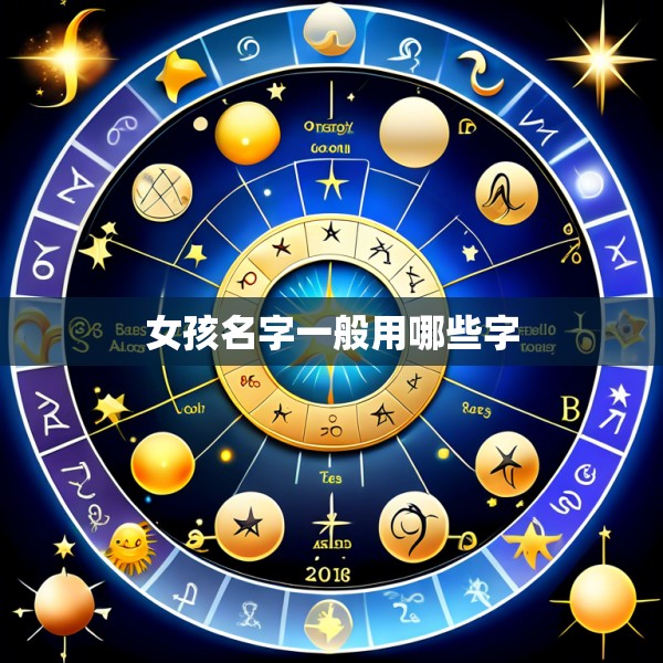 女孩名字一般用哪些字