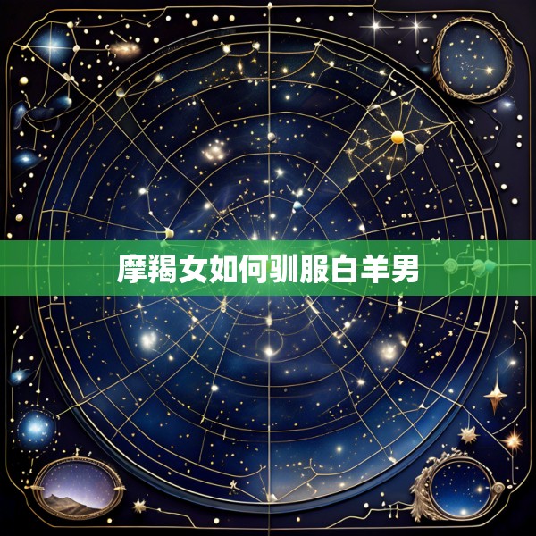 摩羯女如何驯服白羊男