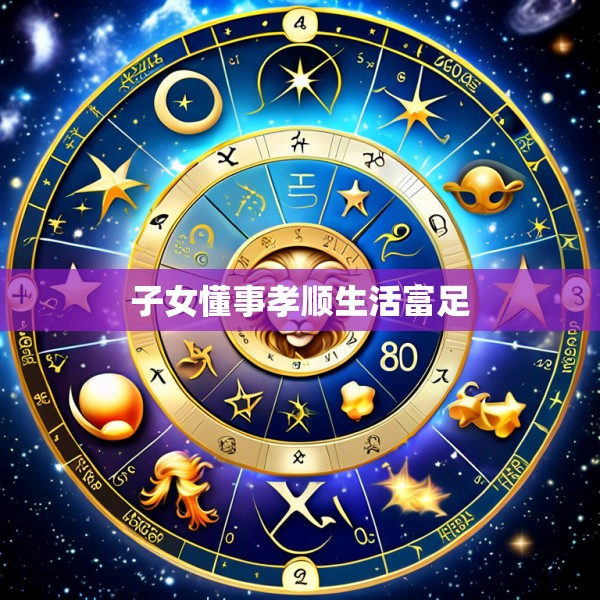 子女懂事孝顺生活富足