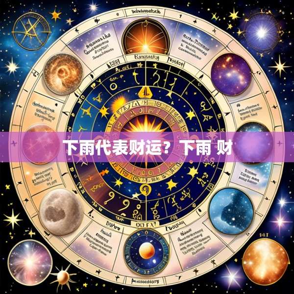 下雨代表财运?下雨 财
