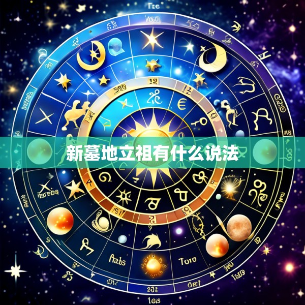 新墓地立祖有什么说法