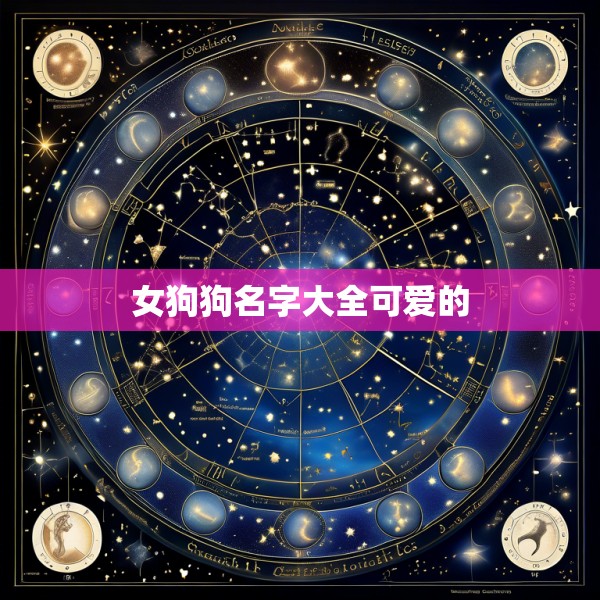 女狗狗名字大全可爱的