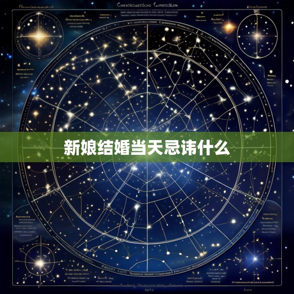 新娘结婚当天忌讳什么