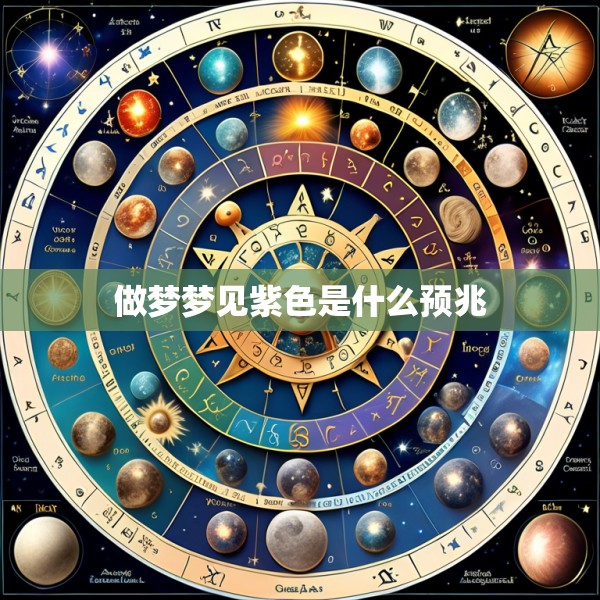 做梦梦见紫色是什么预兆