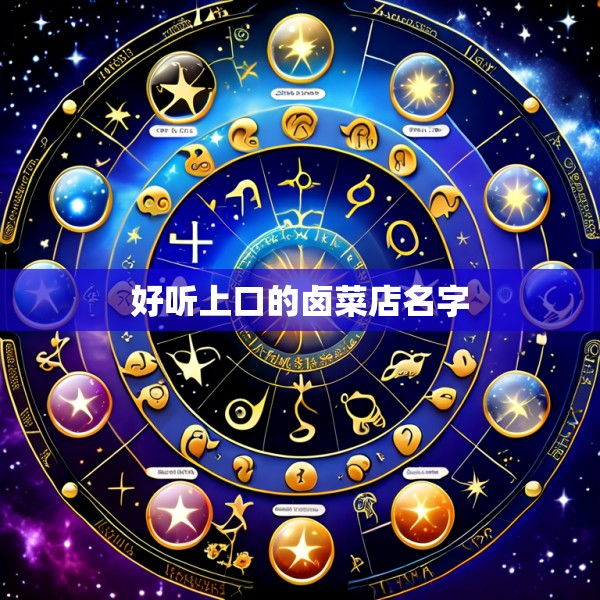 好听上口的卤菜店名字