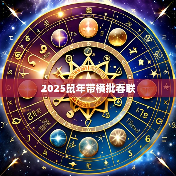 2025鼠年带横批春联
