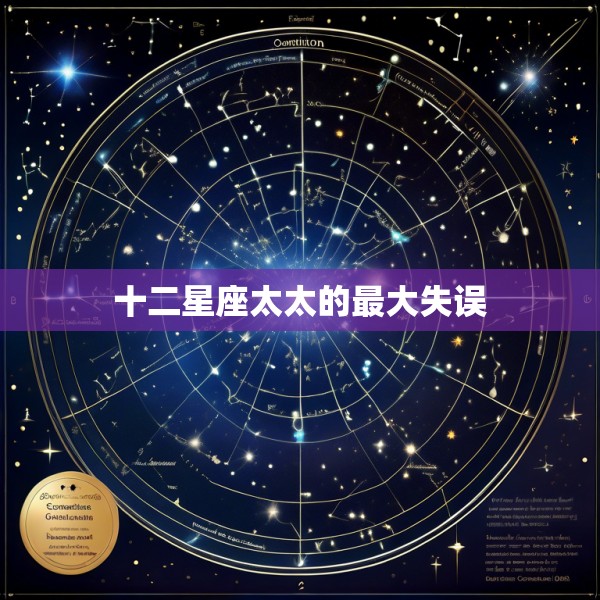 十二星座太太的最大失误