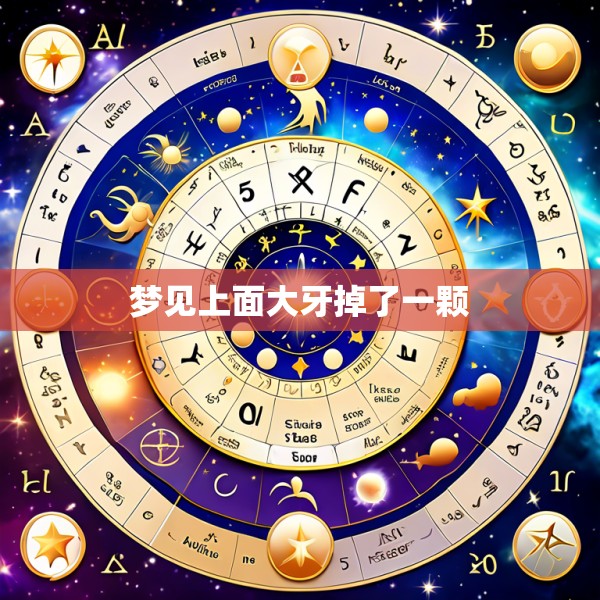 梦见上面大牙掉了一颗