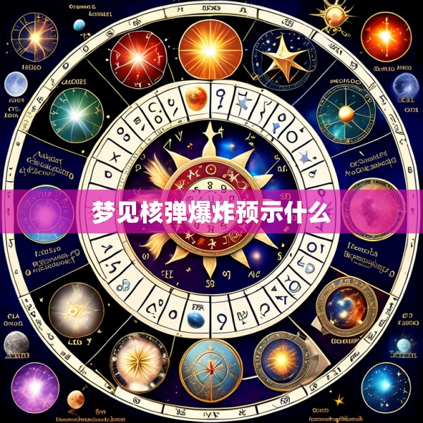 梦见核弹爆炸预示什么